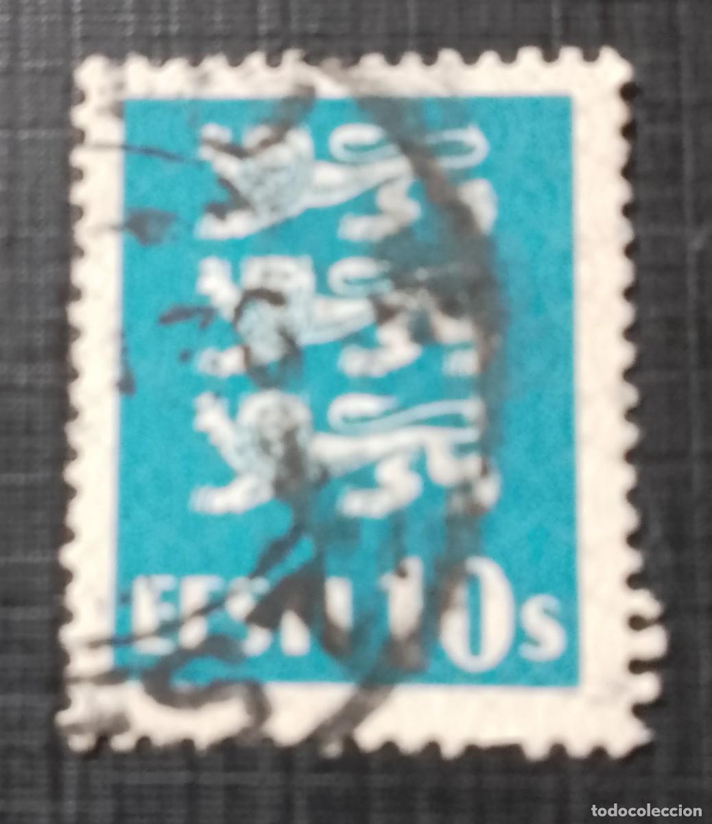 Sellos: ESTONIA, EESTI - V/F 10 - ESCUDO DE ARMAS