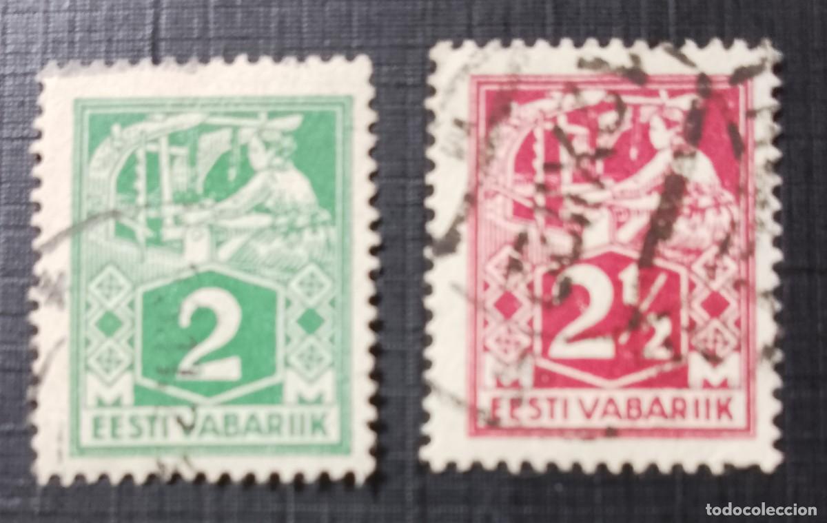 Sellos: ESTONIA, EESTI VABARIIK - V/F 2 Y 2 1/2 M - OFICIOS