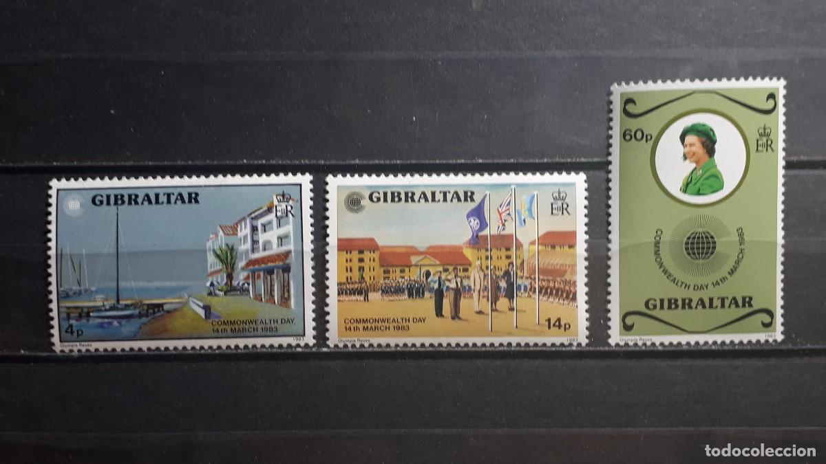 Sellos: GIBRALTAR . A&Ntilde;O 1983. **. YVERT 467/8, 470