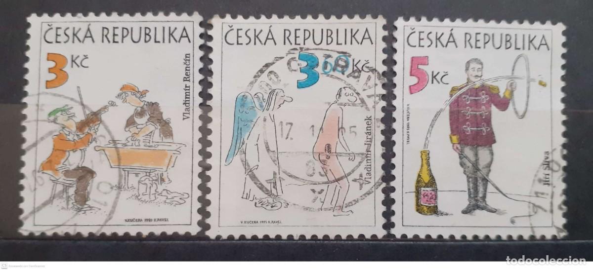 Sellos: REP&Uacute;BLICA CHECA n&ordm; 83/85&ordm; Sellos humor&iacute;sticos. Serie completa