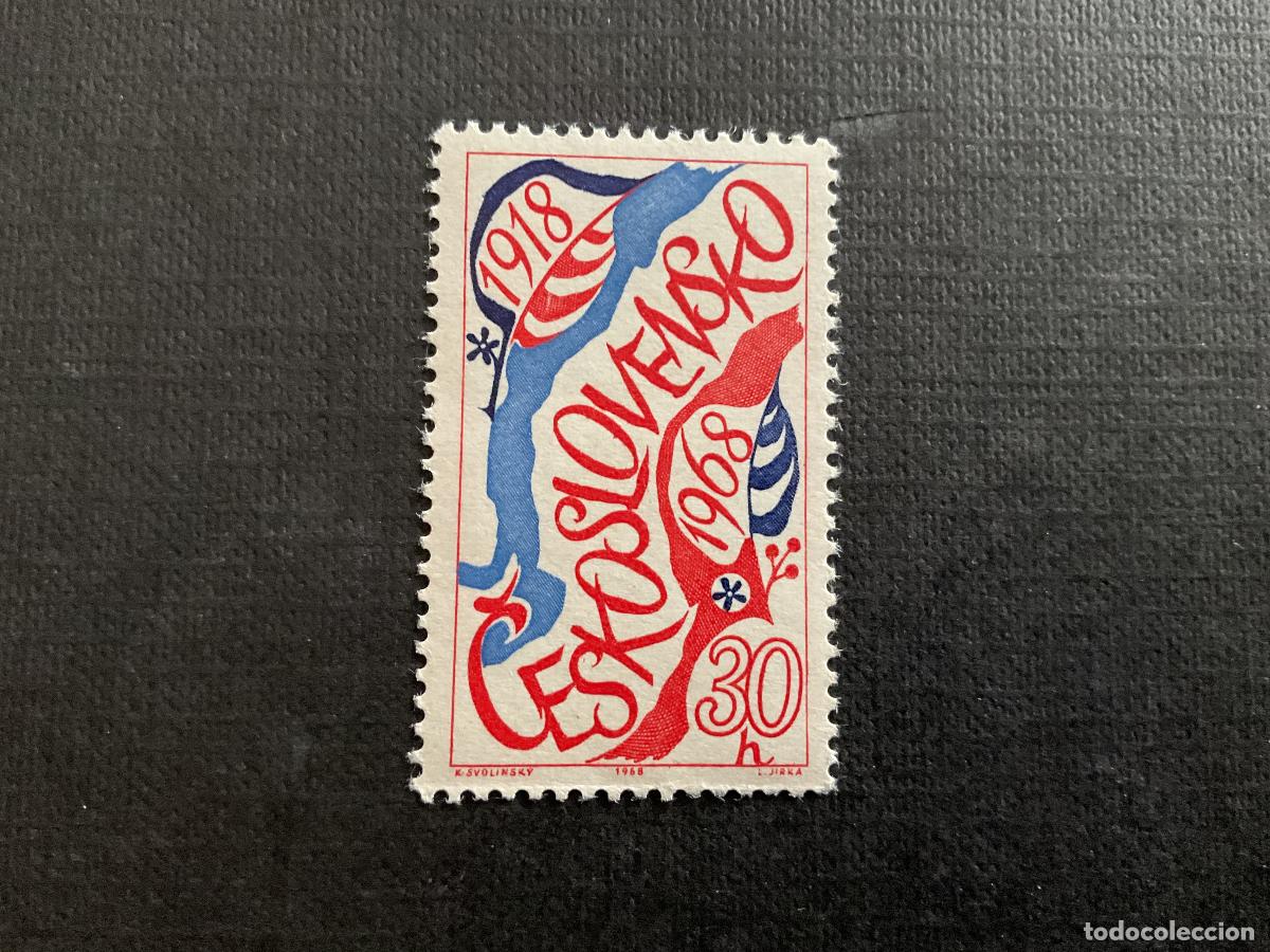 Sellos: CHECOSLOVAQUIA N&ordm; YVERT 1619*** A&Ntilde;O 1968. 50 ANIVERSARIO DE LA NACION