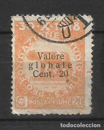 Sellos: fiume a&ntilde;o 1919 scott 76 usado - 34/26