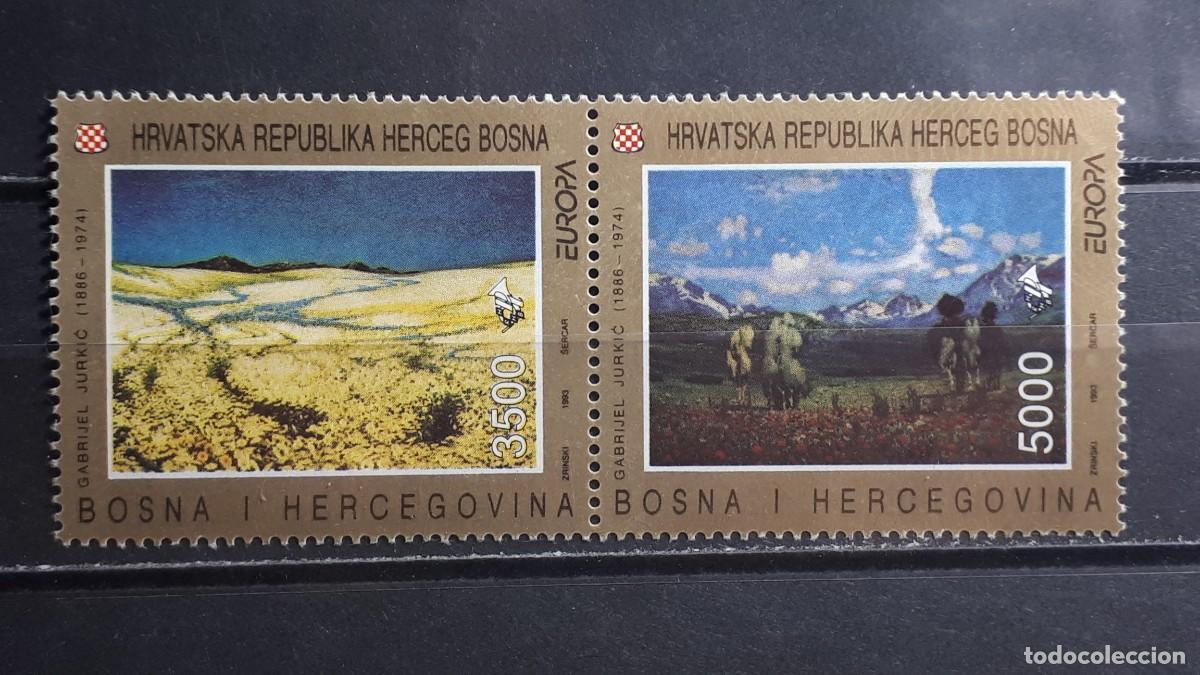 Sellos: BOSNIA Y HERZEGOVINA . A&Ntilde;O 1993. **. YVERT 1F/G