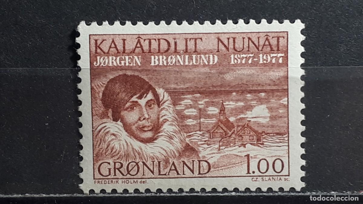 Sellos: GROENLANDIA. A&Ntilde;O 1977. **. YVERT 92