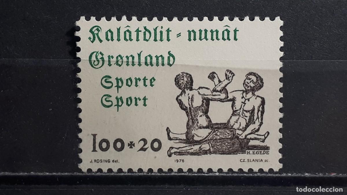 Sellos: GROENLANDIA. A&Ntilde;O 1976. **. YVERT 85
