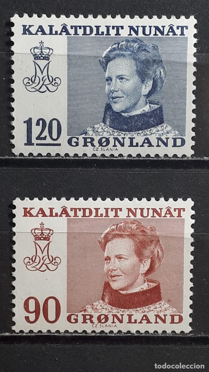 Sellos: GROENLANDIA. A&Ntilde;O 1974. **. YVERT 78/9