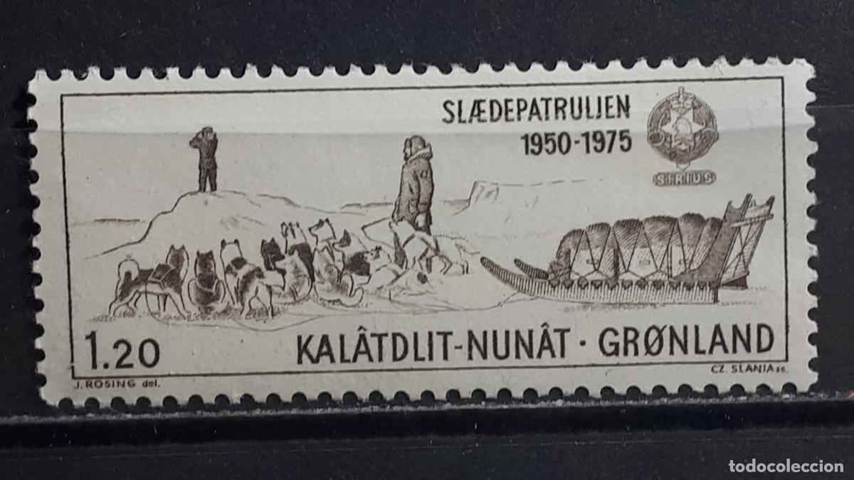 Sellos: GROENLANDIA. A&Ntilde;O 1975. **. YVERT 83