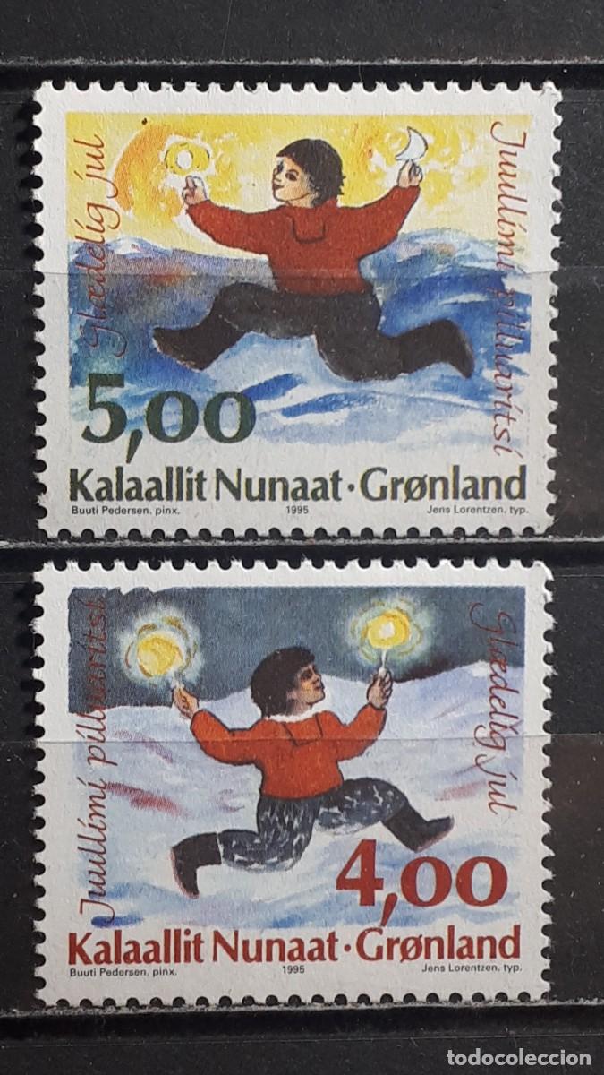 Sellos: GROENLANDIA. A&Ntilde;O 1995. **. YVERT 258/9