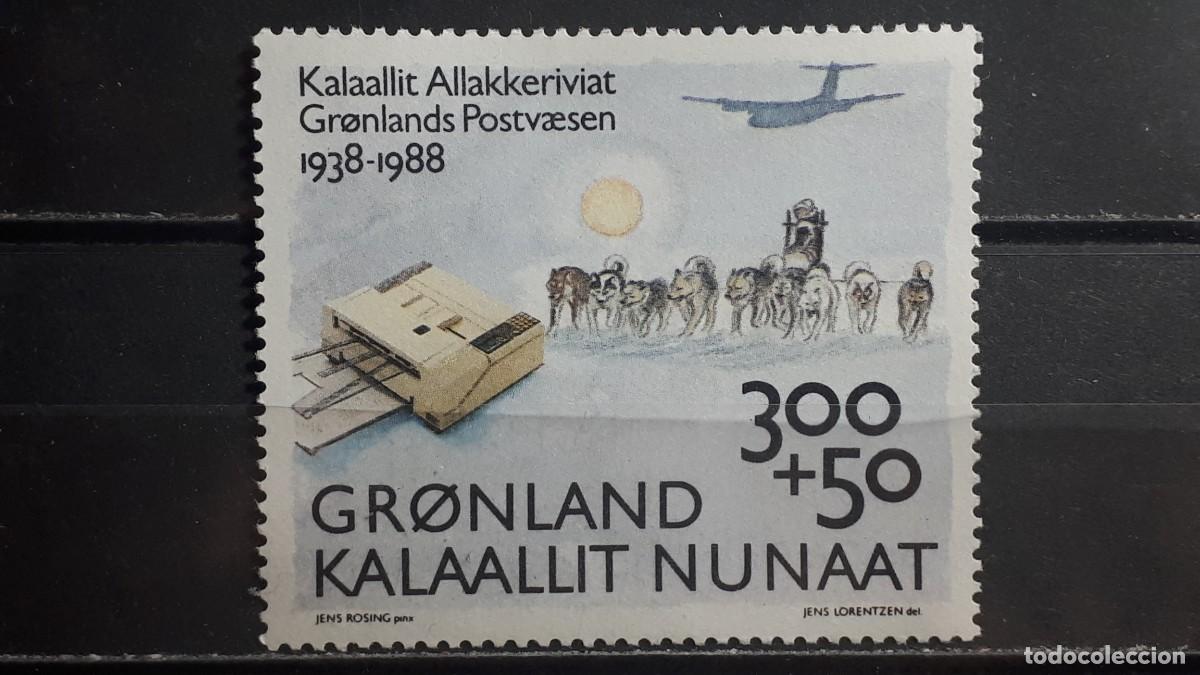 Sellos: GROENLANDIA. A&Ntilde;O 1988. **. YVERT 173