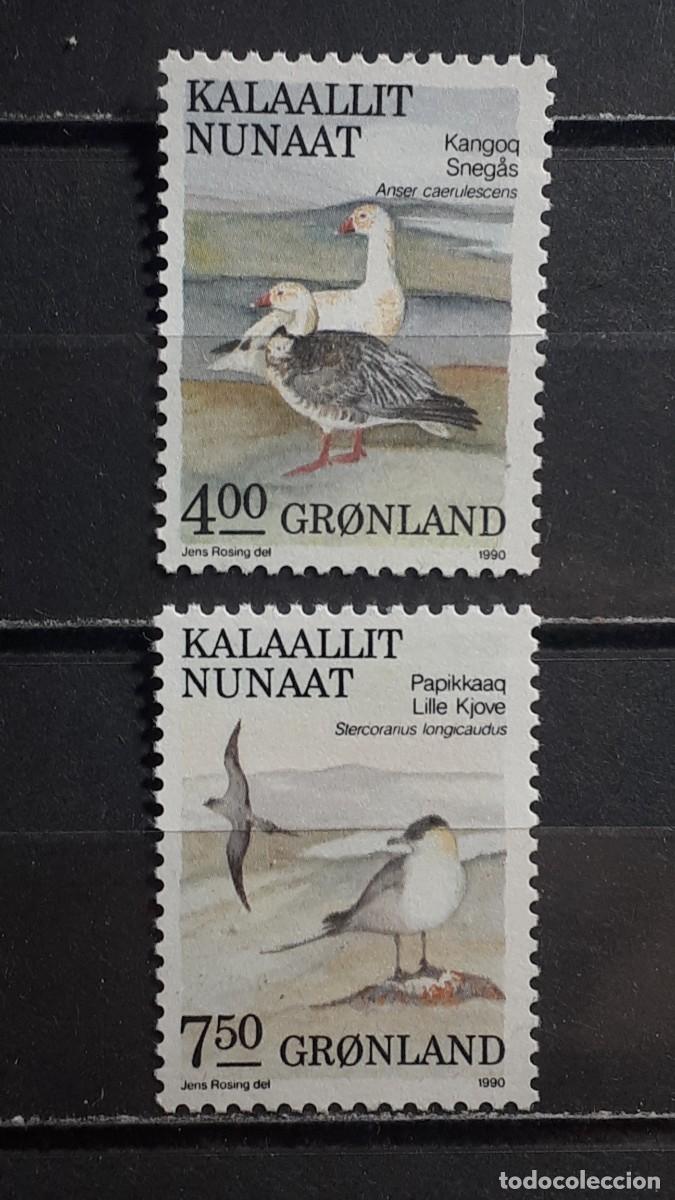 Sellos: GROENLANDIA. A&Ntilde;O 1990. **. YVERT 187/8