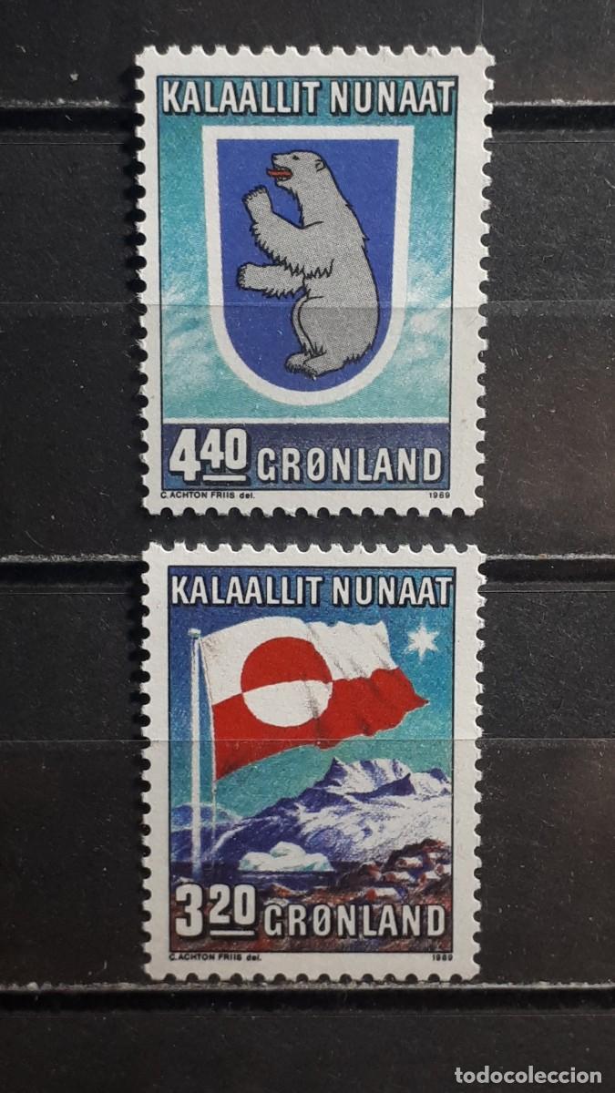 Sellos: GROENLANDIA. A&Ntilde;O 1990. **. YVERT 183/4