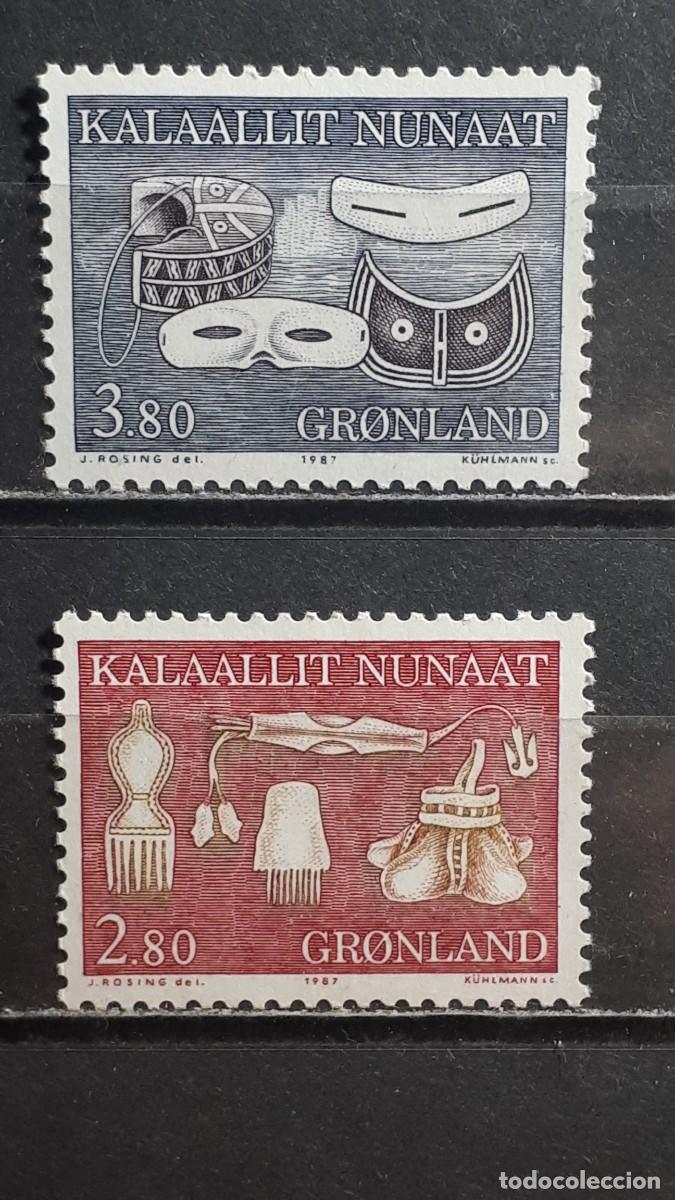 Sellos: GROENLANDIA. A&Ntilde;O 1987. **. YVERT 162/3