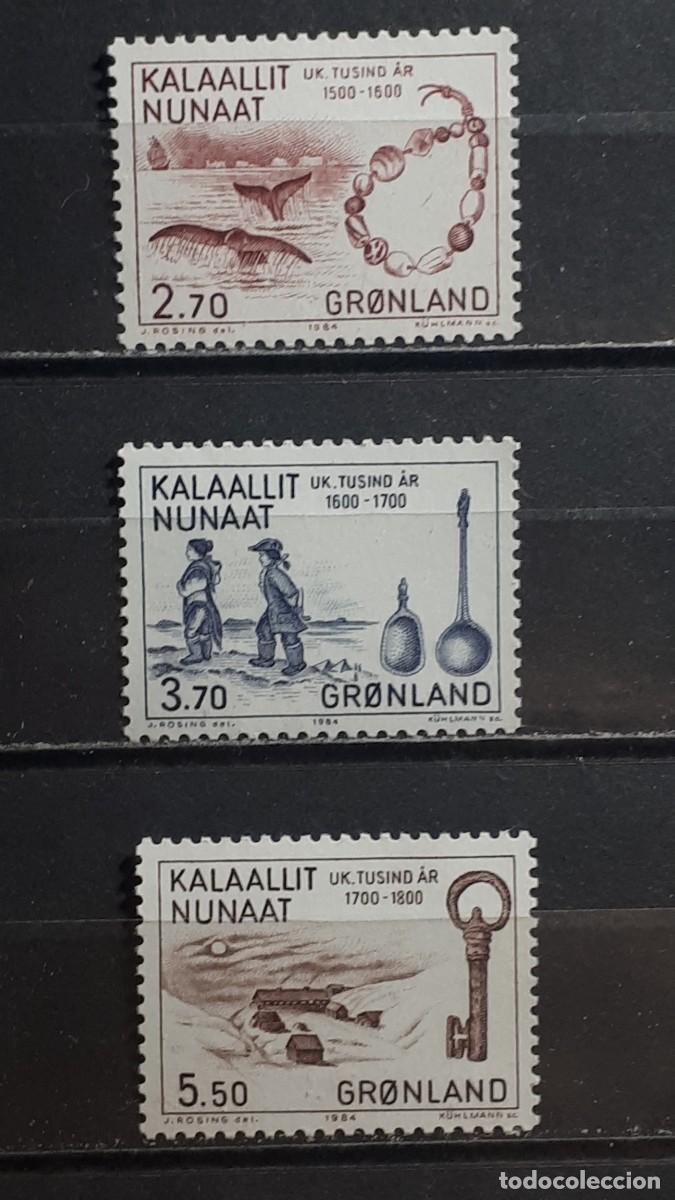 Sellos: GROENLANDIA. A&Ntilde;O 1984. **. YVERT 136/8