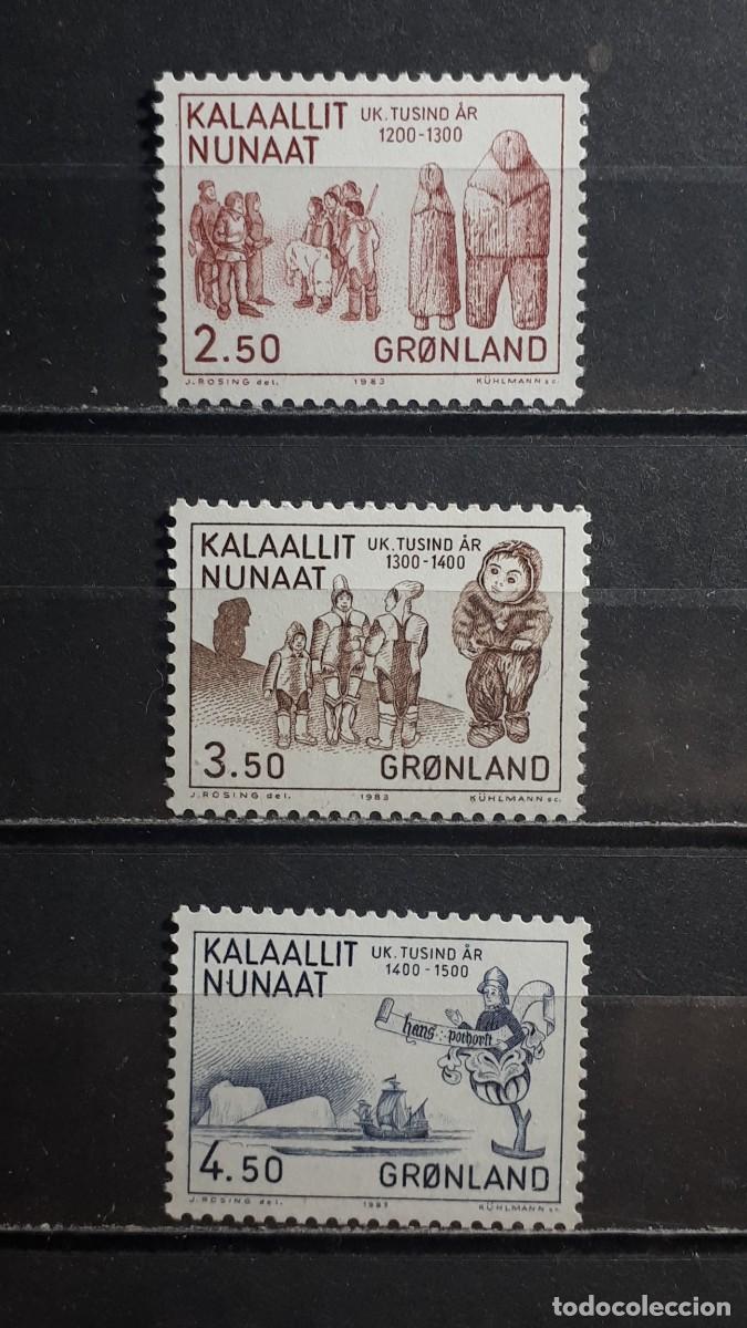 Sellos: GROENLANDIA. A&Ntilde;O 1983. **. YVERT 131/3