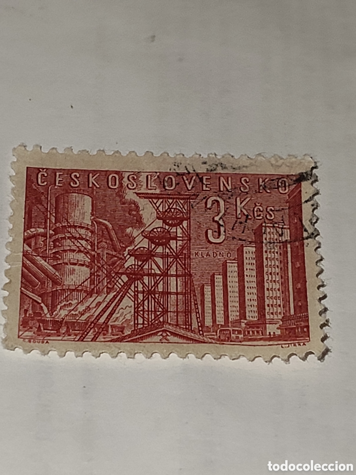 Sellos: Sello de Checoslovaquia 400 aniversario de la ciudad de Kladno 1961