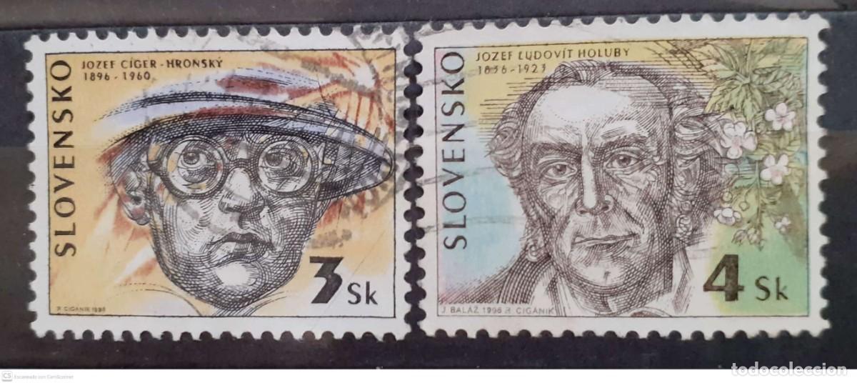 Sellos: ESLOVAQUIA n&ordm; 208/209&ordm; Personajes c&eacute;lebres. Serie completa