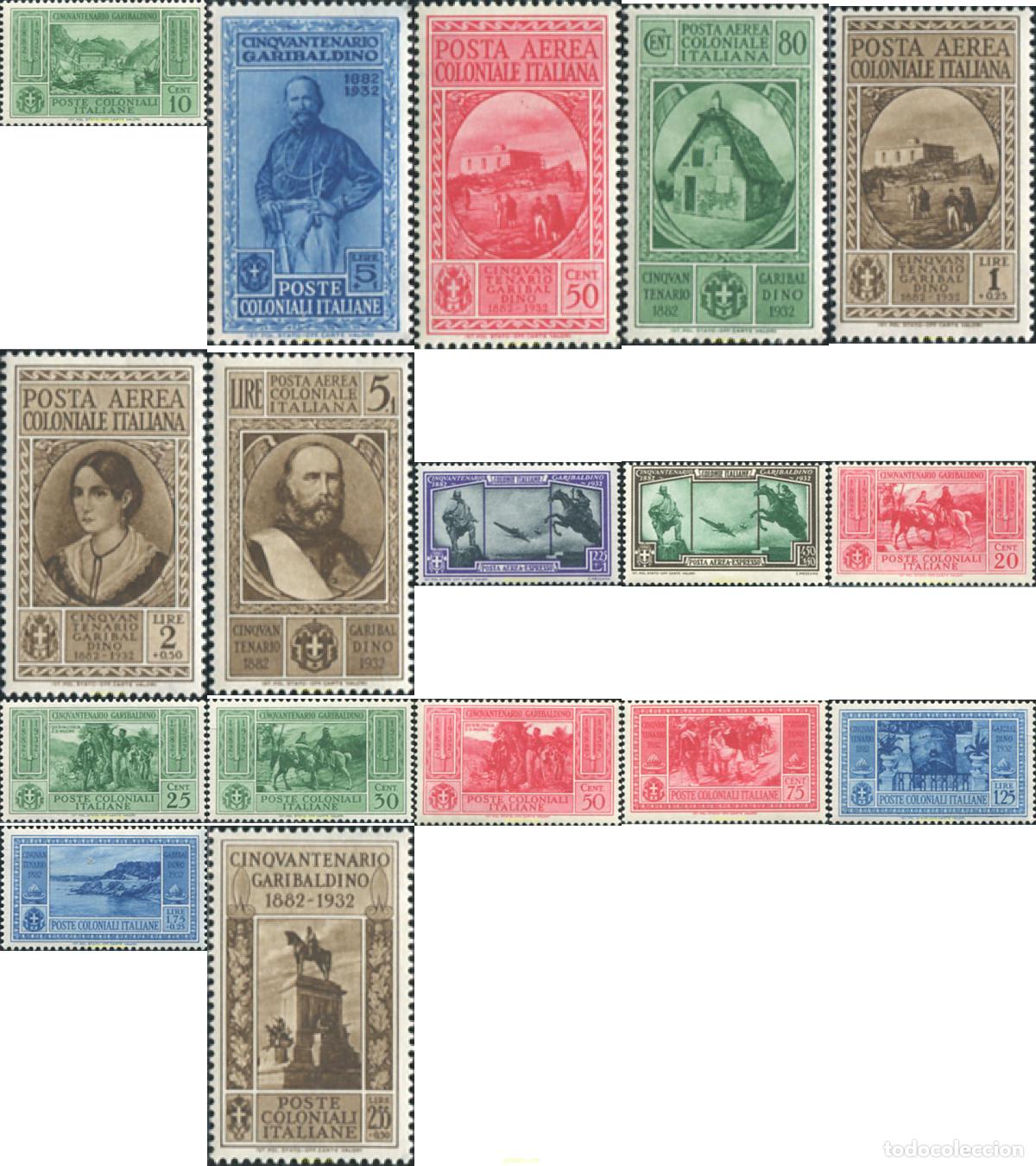 Sellos: 613318 HINGED COLONIAS ITALIANAS 1932 SELLOS DE ITALIA 1932