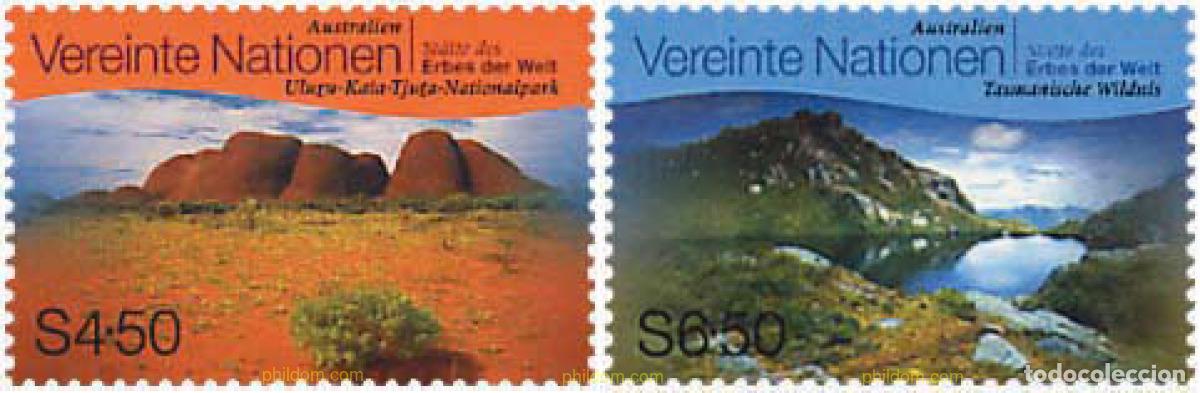 Sellos: 113001 MNH NACIONES UNIDAS. Viena 1999 PATRIMONIO MUNDIAL