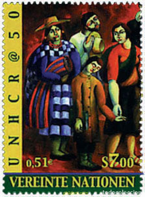 Sellos: 58207 MNH NACIONES UNIDAS. Viena 2000 50 ANIVERSARIO DEL ALTO COMISARIADO POR LOS REFUGIADOS