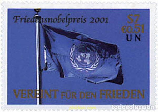 Sellos: 87890 MNH NACIONES UNIDAS. Viena 2001 PREMIO NOBEL DE LA PAZ