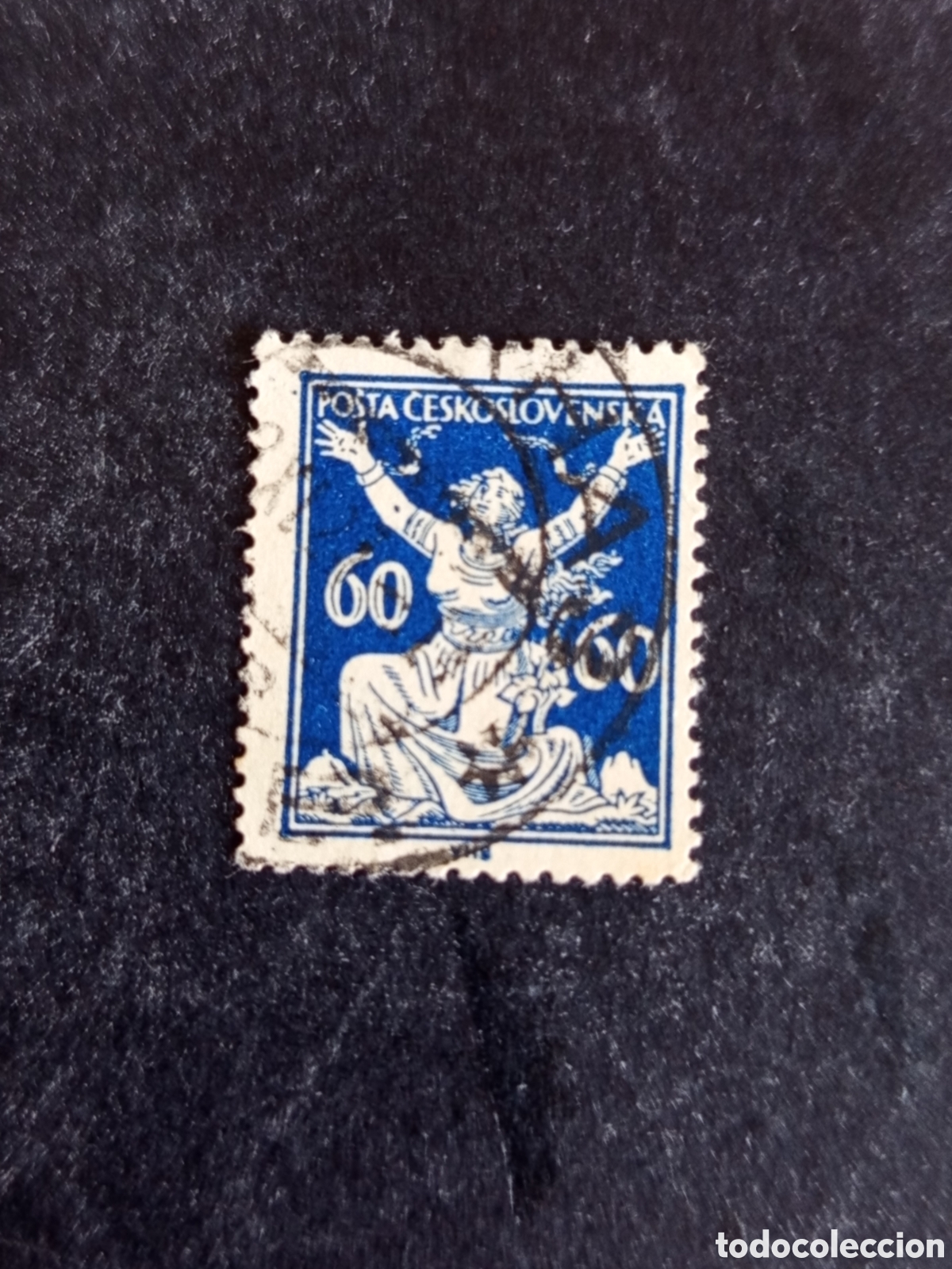 Sellos: Checoslovaquia, 1920. Alegor&iacute;a. La Rep&uacute;blica. Yvert 169. Pedido m&iacute;nimo 3 &euro;. Ver fotos .