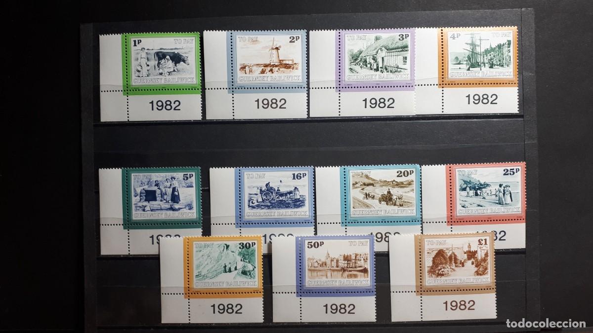 Sellos: GUERNSEY. 1982. FISCAL