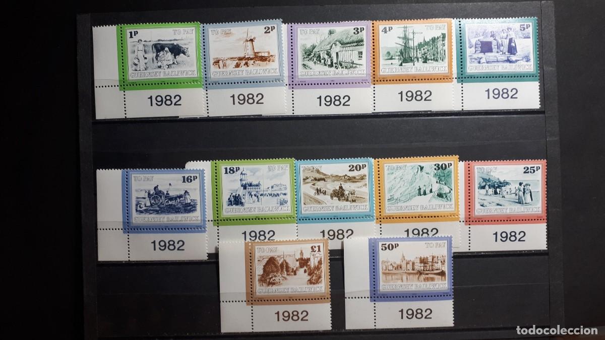 Sellos: GUERNSEY. 1982. FISCAL