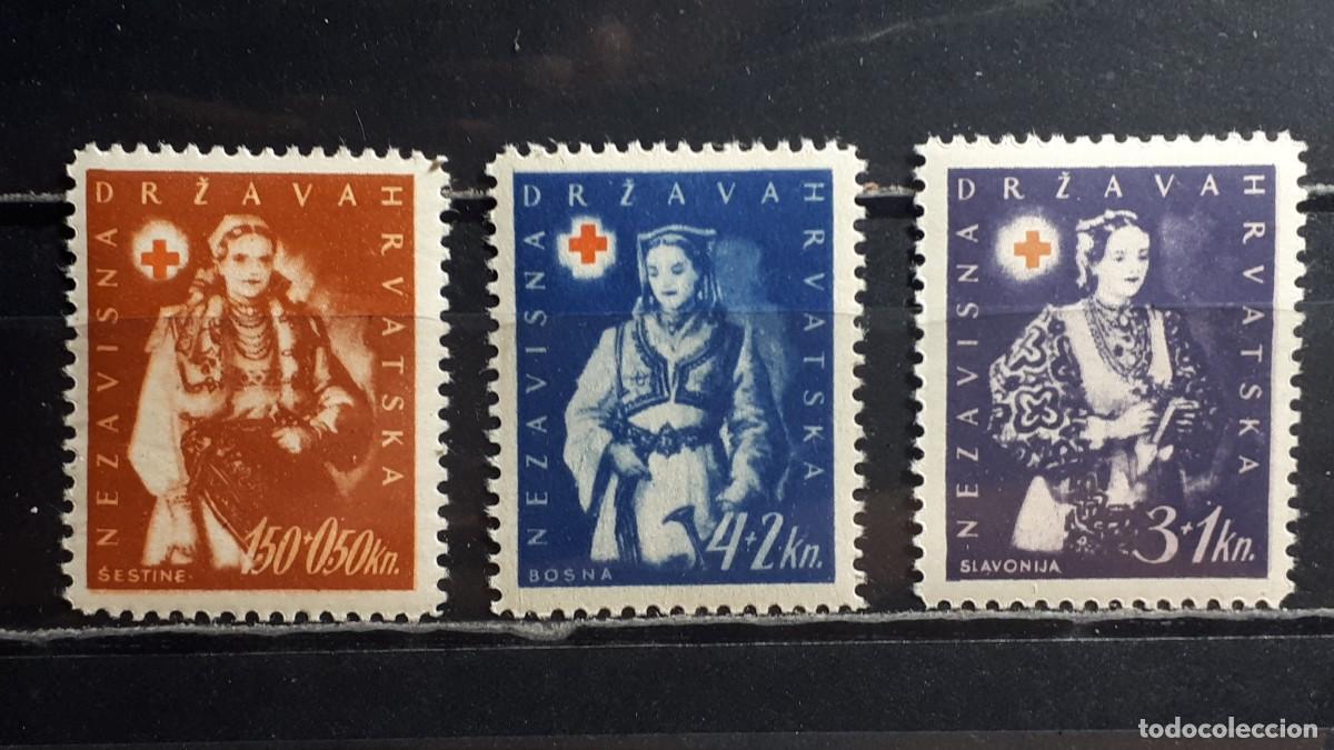 Sellos: CROACIA. A&Ntilde;O 1942. **. YVERT 64/6