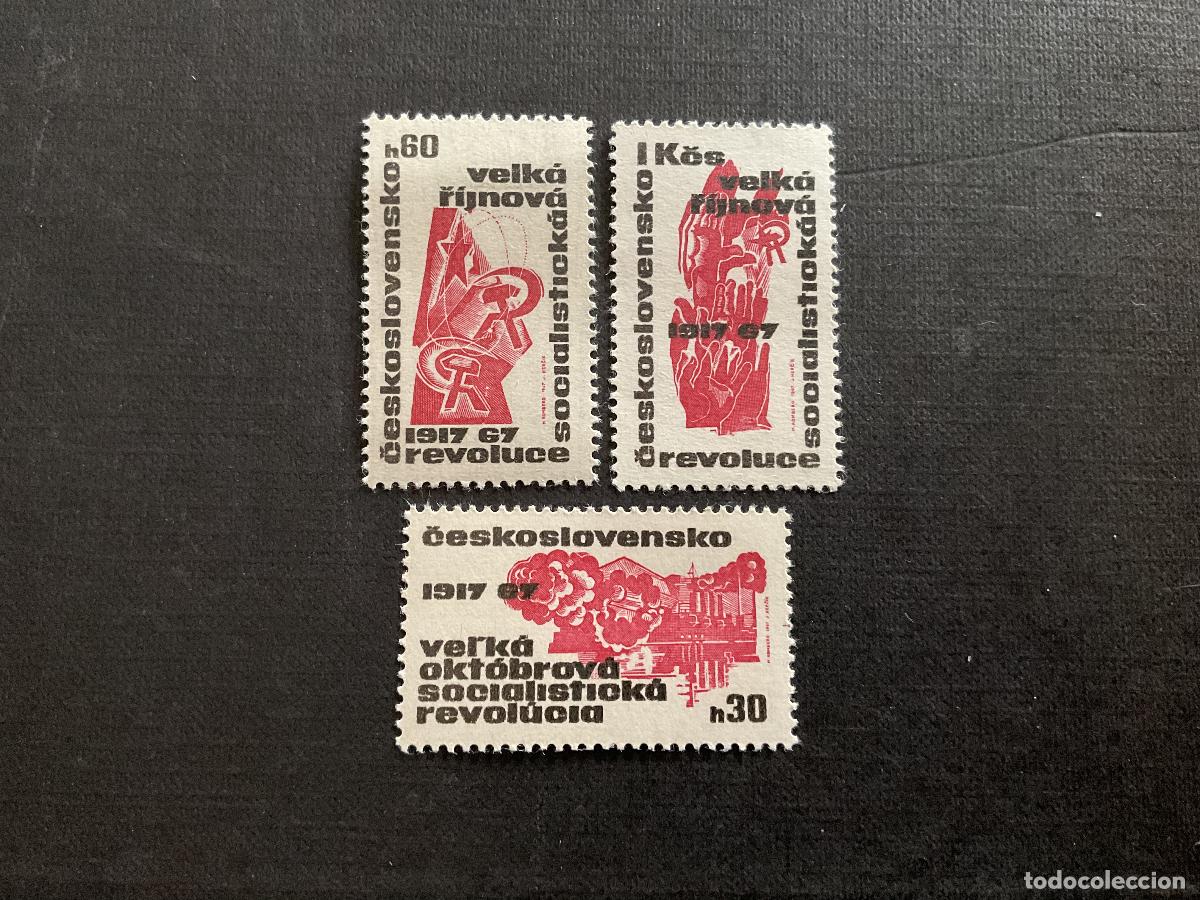 Sellos: CHECOSLOVAQUIA N&ordm; YVERT 1598/0*** A&Ntilde;O 1967. 50 ANIVERSARIO RECOUCION RUSA DE OCTUBRE