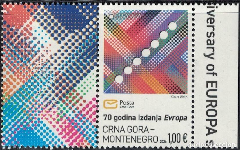 Sellos: Montenegro 2026 Neuf 70 ans des &eacute;ditions Europa RP686 SU