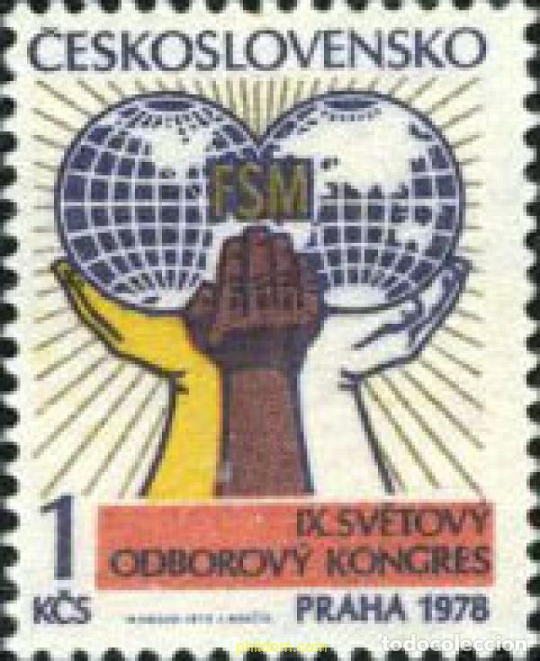 Sellos: 177337 MNH CHECOSLOVAQUIA 1978 CONGRESO DE LOS SINDICATOS