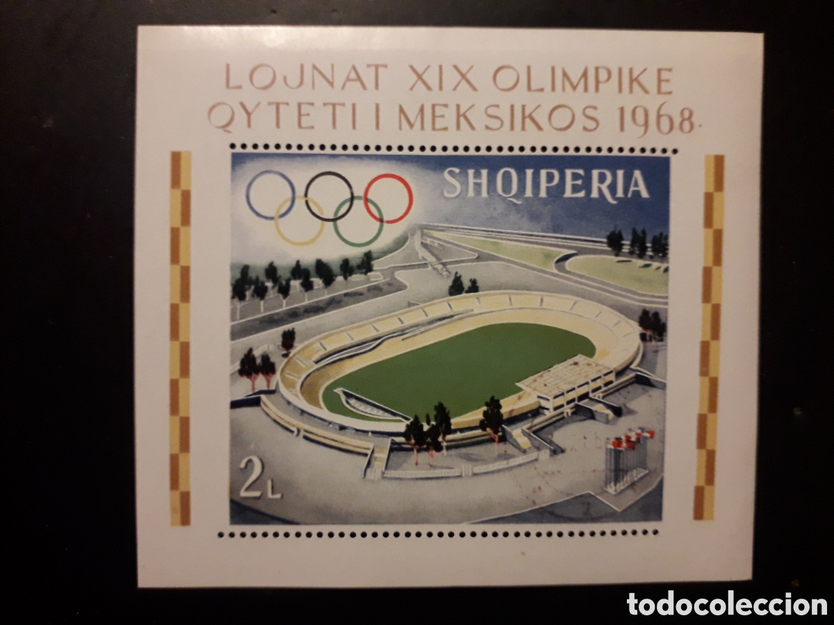 Sellos: ALBANIA YVERT HB 9 SERIE COMPLETA NUEVA *** 1968 OLIMPIADA M&Eacute;XICO DEPORTES PEDIDO M&Iacute;NIMO 3&euro;