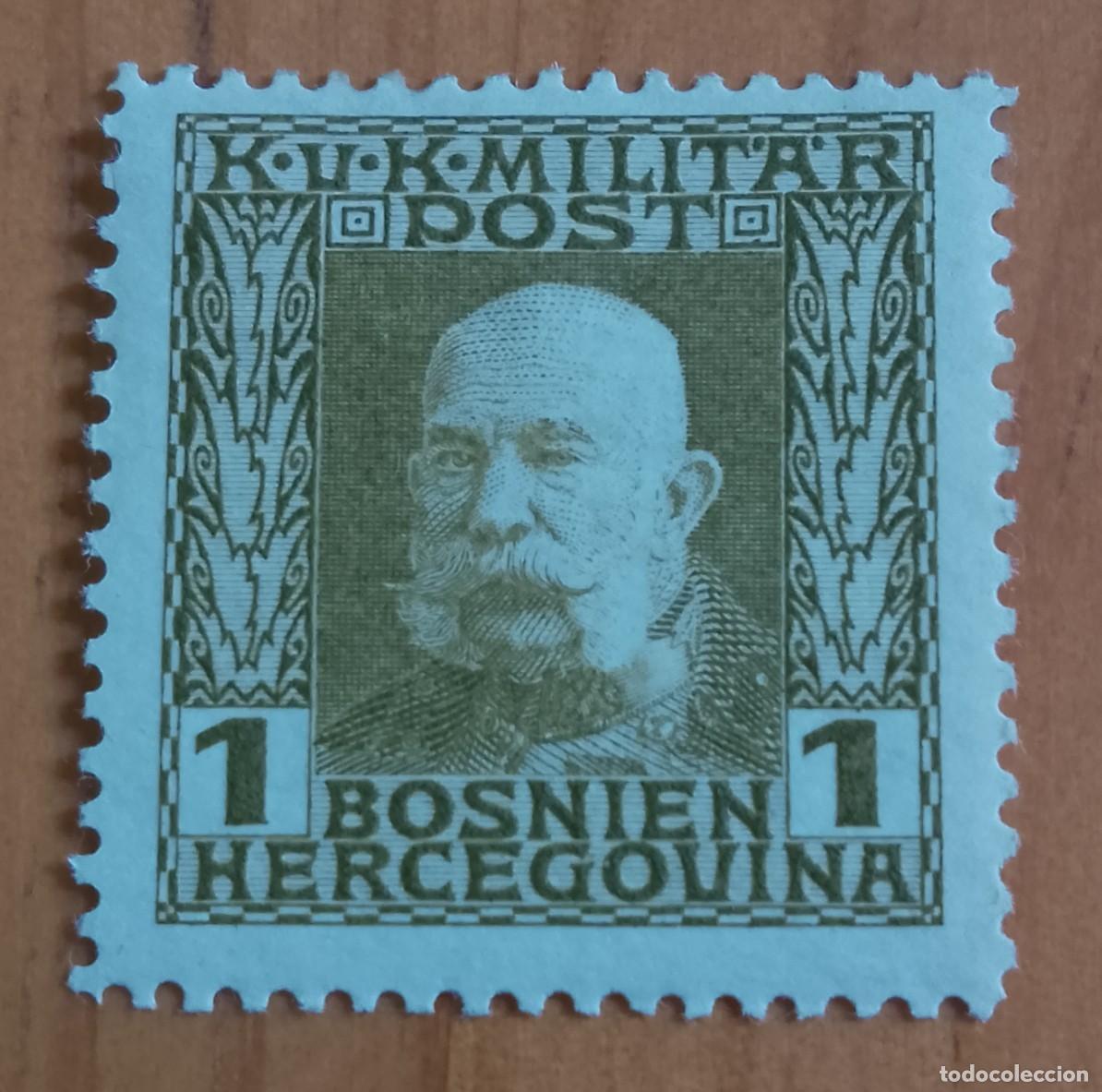 Sellos: BOSNIA-HERCEGOVINA - V/F 1 - A&Ntilde;O 1912 - REY