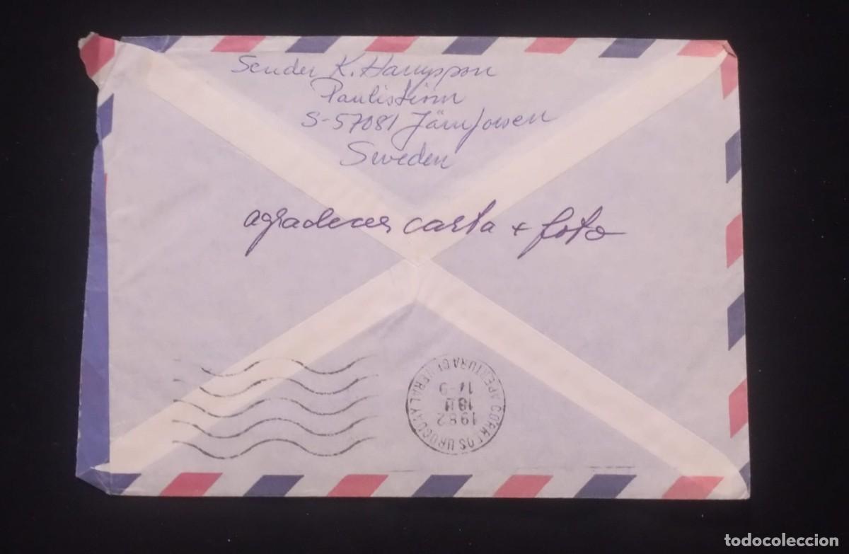 Sellos: TS) 1982 SWEDEN, CANCELLATION STAMP, AIRMAIL, CIRCULATE COVER.