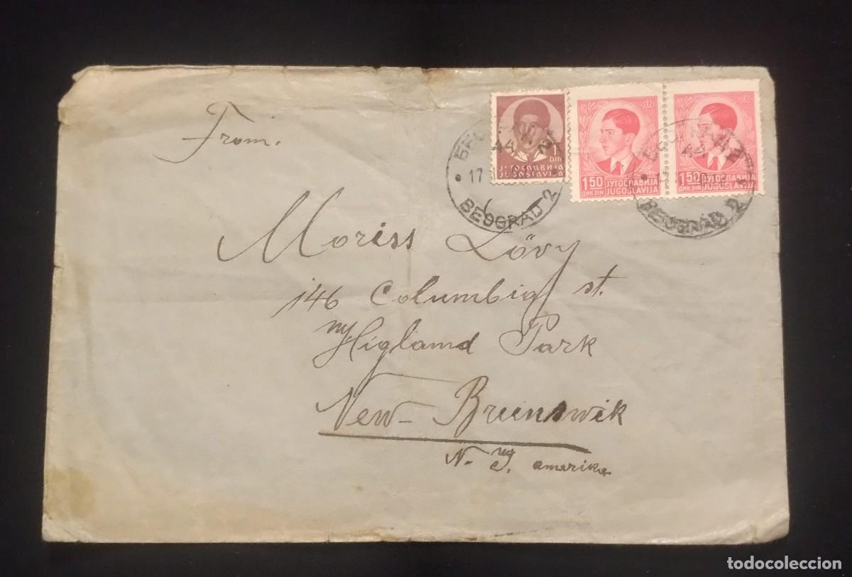 Sellos: TS) 1933 YUGOSLAVIA, WITH KING PETER II, CIRCULATE COVER.