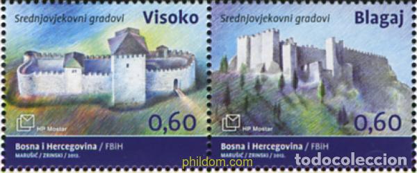 Sellos: 317357 MNH BOSNIA-HERZEGOVINA. Adm Croata 2012 CASTILLOS