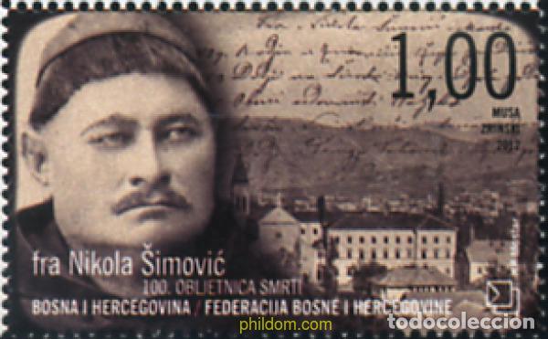 Sellos: 317358 MNH BOSNIA-HERZEGOVINA. Adm Croata 2012 100&ordm; ANIVERSARIO DE LA MUERTE DE FRAY NIKOLA &Scaron;IMOV