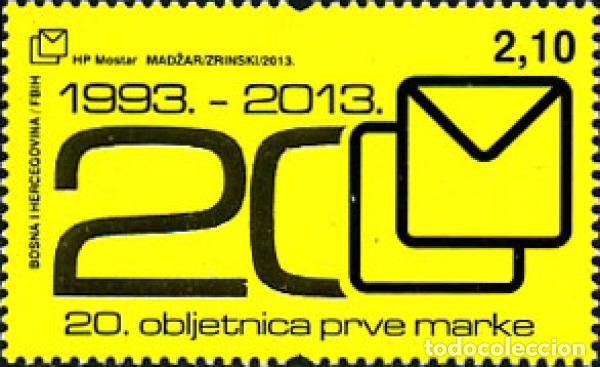 Sellos: 306522 MNH BOSNIA-HERZEGOVINA. Adm Croata 2013 20 ANIVERSARIO DEL CORREO