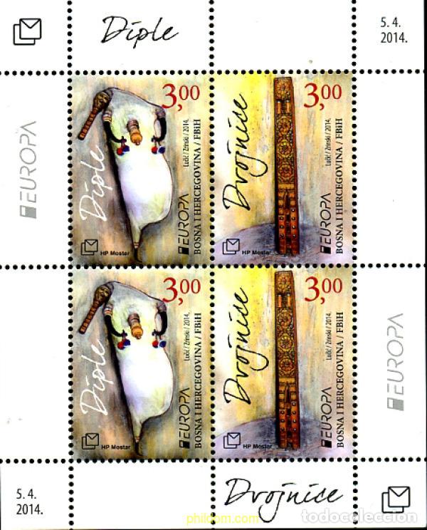 Sellos: 736242 MNH BOSNIA-HERZEGOVINA. Adm Croata 2014 EUROPA CEPT 2014 - INSTRUMENTOS MUSICALES