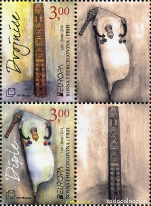 Sellos: 793838 MNH BOSNIA-HERZEGOVINA. Adm Croata 2014 EUROPA CEPT 2014 - INSTRUMENTOS MUSICALES