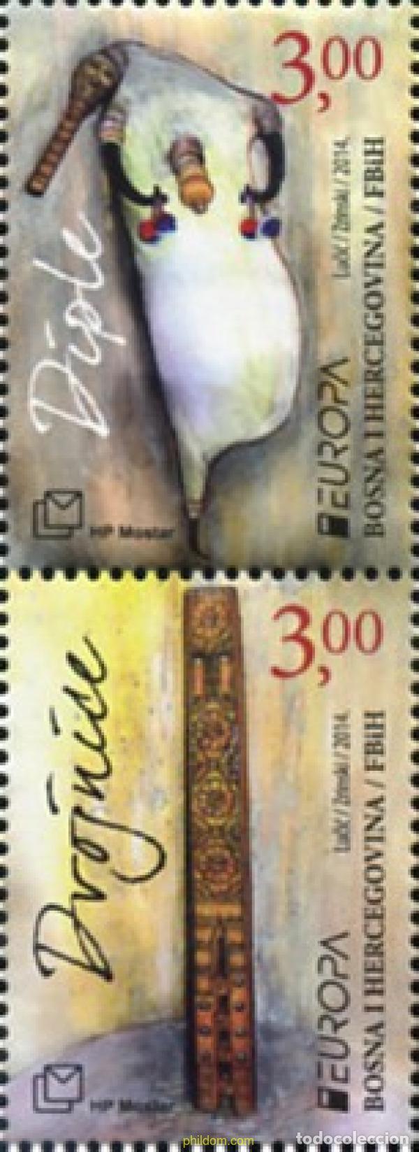 Sellos: 793837 MNH BOSNIA-HERZEGOVINA. Adm Croata 2014 EUROPA CEPT 2014 - INSTRUMENTOS MUSICALES