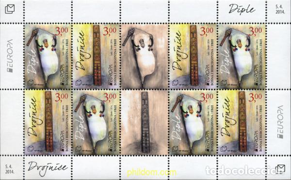 Sellos: 367115 MNH BOSNIA-HERZEGOVINA. Adm Croata 2014 EUROPA CEPT 2014 - INSTRUMENTOS MUSICALES