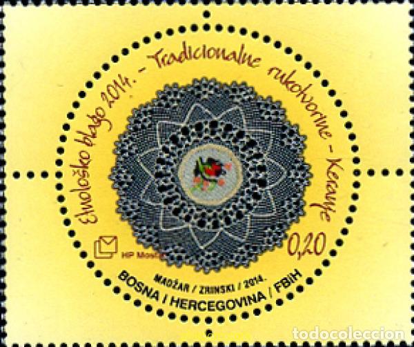 Sellos: 329972 MNH BOSNIA-HERZEGOVINA. Adm Croata 2014 TAPETE BORDADO