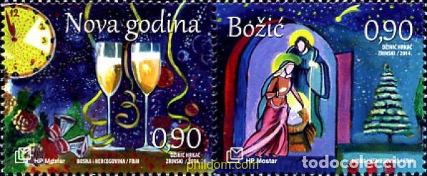 Sellos: 329971 MNH BOSNIA-HERZEGOVINA. Adm Croata 2014 NAVIDAD