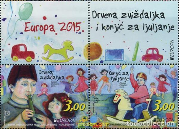 Sellos: 793862 MNH BOSNIA-HERZEGOVINA. Adm Croata 2015 EUROPA CEPT - 2015 JUGUETES