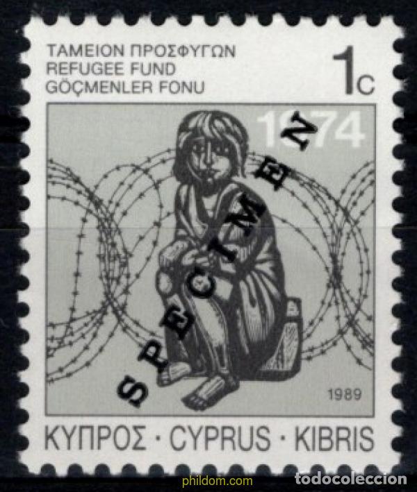 Sellos: 793871 MNH CHIPRE 1989 PARA LOS REFUGIADOS