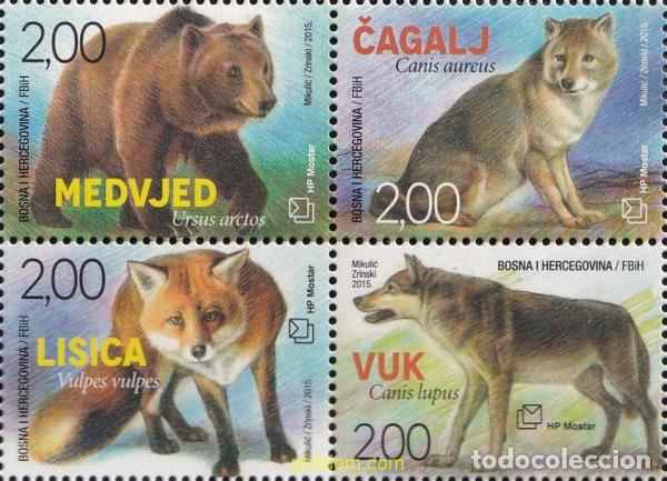 Sellos: 793874 MNH BOSNIA-HERZEGOVINA. Adm Croata 2015 FAUNA SALVAJE