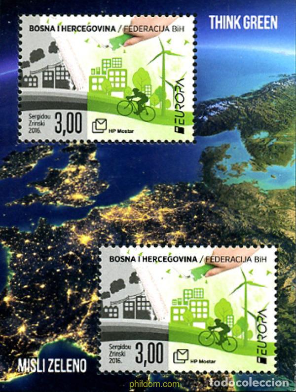 Sellos: 360884 MNH BOSNIA-HERZEGOVINA. Adm Croata 2016 EUROPA CEPT 2016 - ECOLOGIA EN EUROPA - PIENSA EN VE