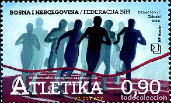 Sellos: 360882 MNH BOSNIA-HERZEGOVINA. Adm Croata 2016 DIA INTERNACIONAL DEL DEPORTE AL SERVICIO DEL DESARR