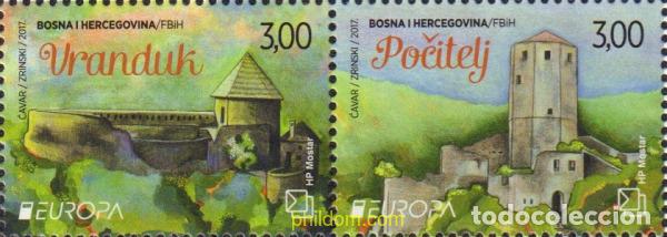 Sellos: 572396 MNH BOSNIA-HERZEGOVINA. Adm Croata 2017 EUROPA CEPT 2017 - CASTILLOS
